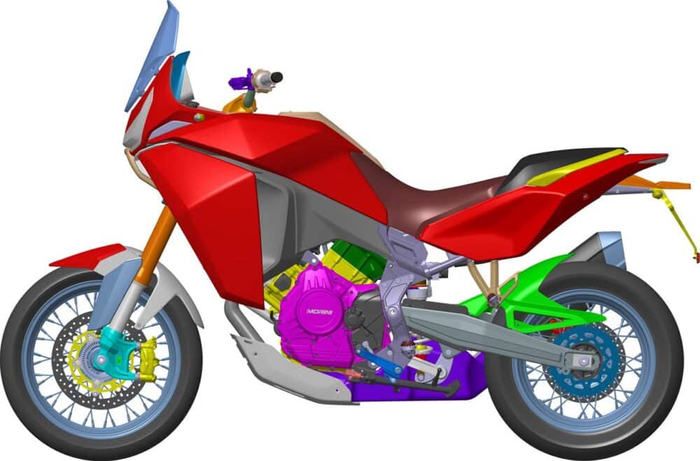 Motor V2 de Moto Morini