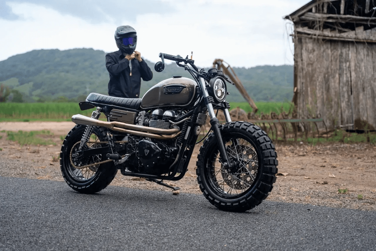 Triumph Thruxton “Scrambler” de Purpose Built Motorcycles
