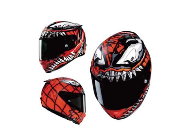 El HJC RPHA 12 Maximized Venom es el casco ideal para los seguidores de Spiderman